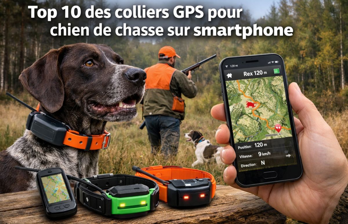 Top 10 des meilleurs colliers GPS pour chiens de chasse connectés à un smartphone en 2026